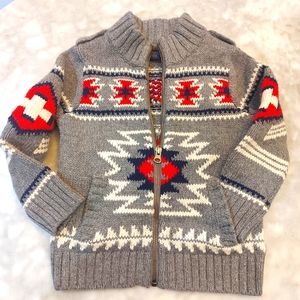 Baby Gap Knit Zip Front Sweater 4T